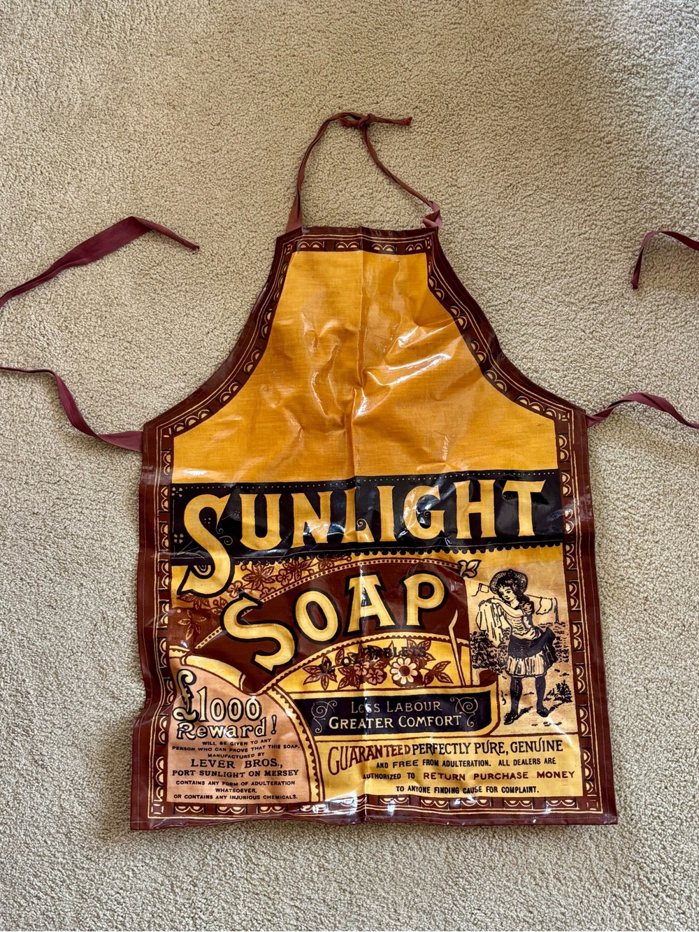 Rare Vintage Sunlight Soap Apron